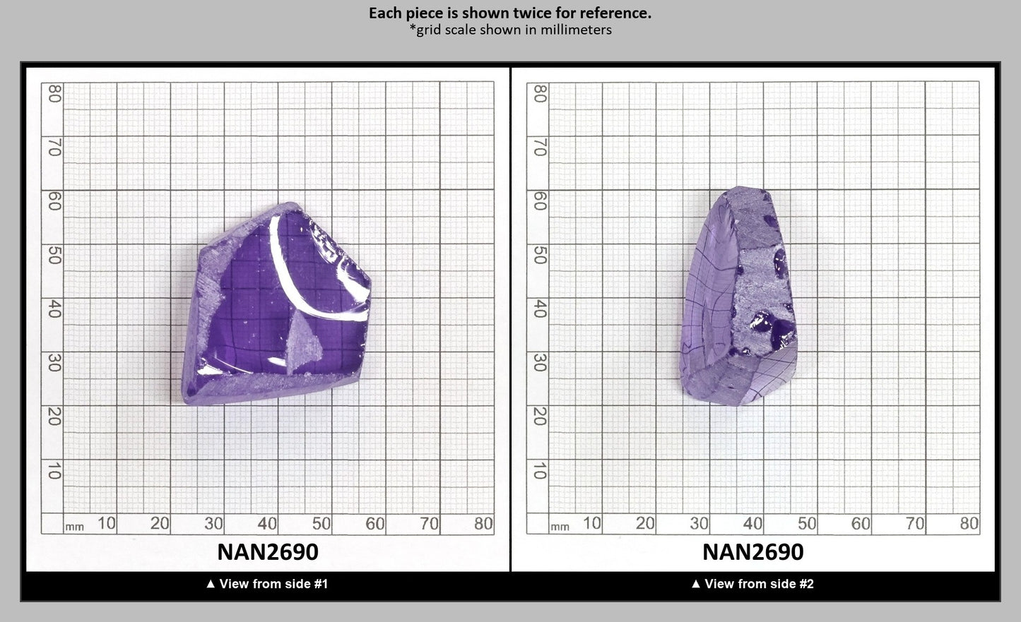 Nanosital Simulated Color Changing Lab Created Faceting Rough for Gem Cutting - #E-260 - Various Sizes : NAN2690