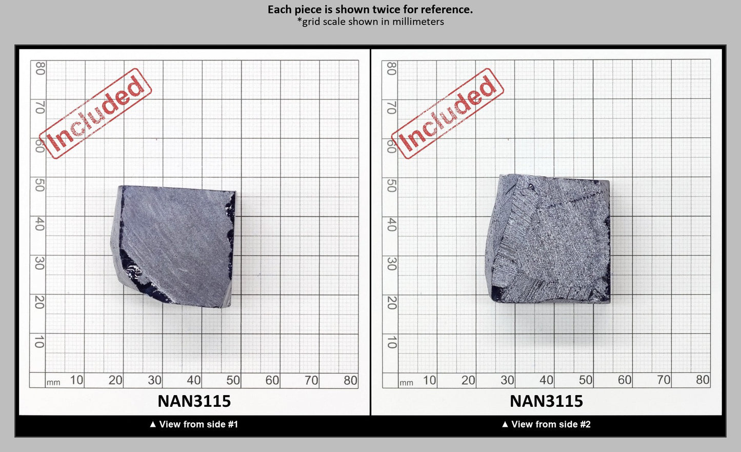 Nanosital Simulated Medium Blue Sapphire (Included) Lab Created Faceting Rough for Gem Cutting - #Z-597 - Various Sizes : NAN3115