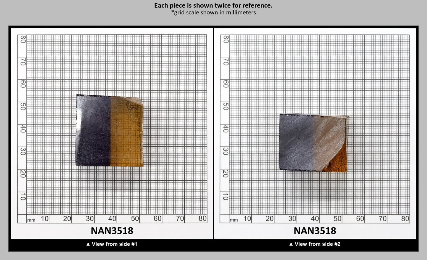 Nanosital Simulated Ametrine Lab Created Faceting Rough for Gem Cutting - Bi-Color Purple-Orange - Various Sizes : NAN3518
