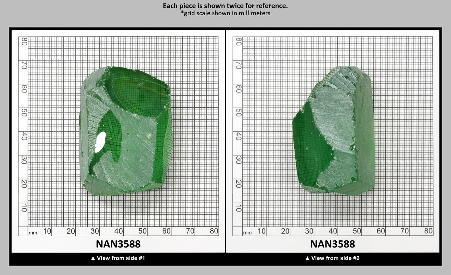 Nanosital Simulated Color Changing Lab Created Faceting Rough for Gem Cutting - #B-1719 - Various Sizes : NAN3588