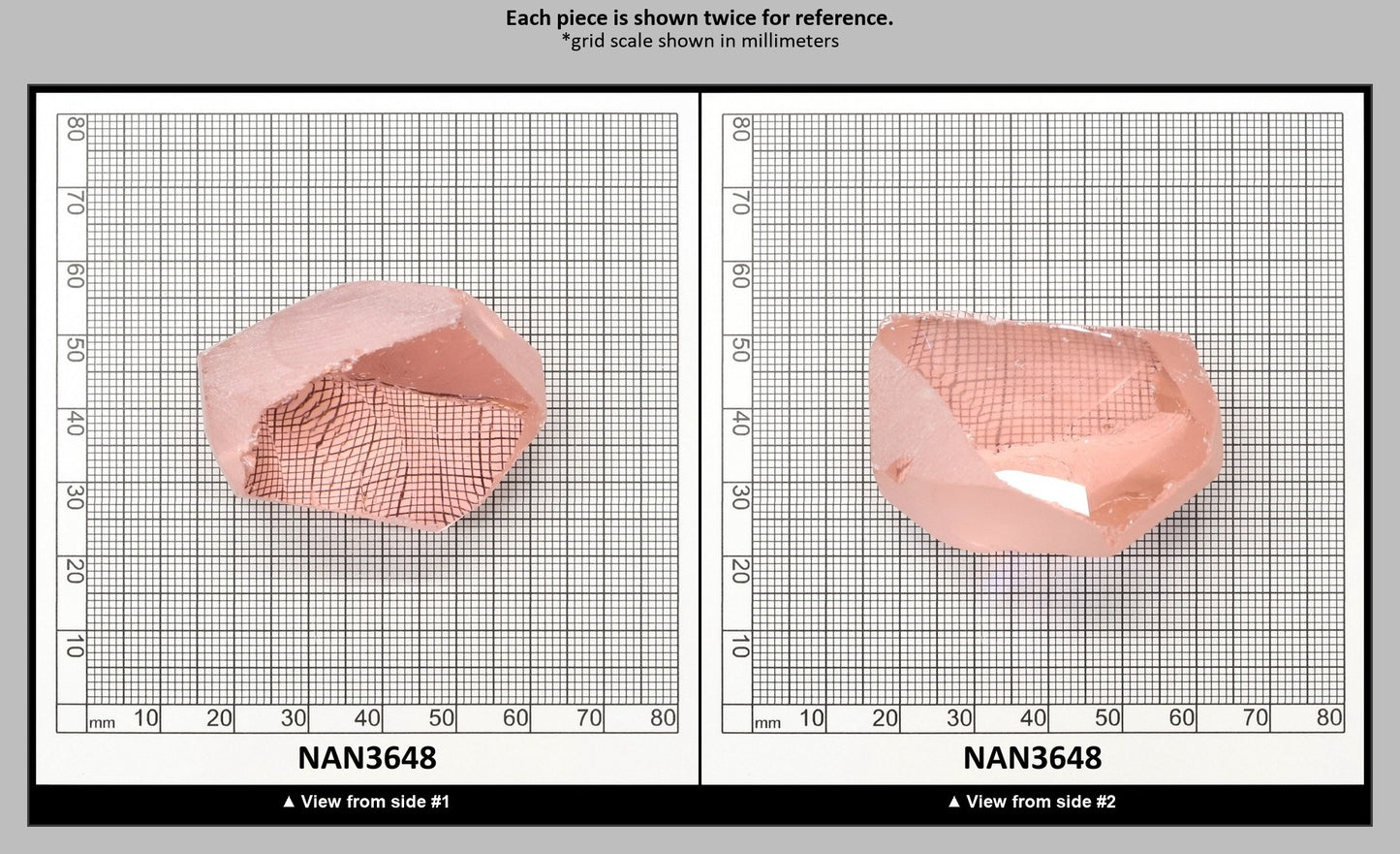 UV Reactive Nanosital #E-271 Lab Created Faceting Rough for Gem Cutting - Various Sizes : NAN3648