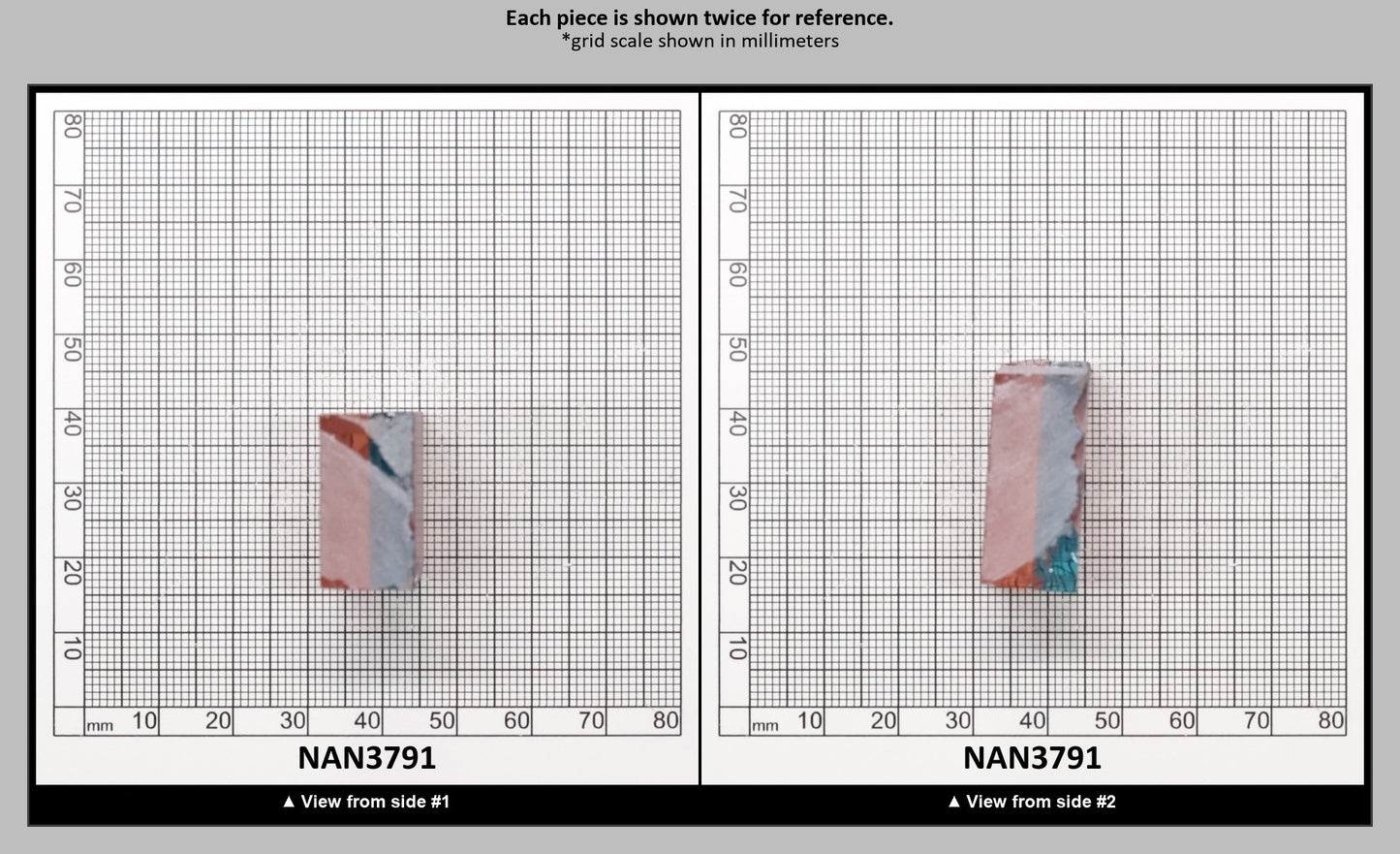 Nanosital Simulated Bi-Color Lab Created Faceting Rough for Gem Cutting - Pink-Blue - Various Sizes : NAN3791