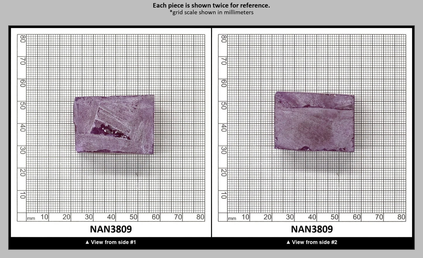 Nanosital Simulated Rhodolite (Included) Lab Created Faceting Rough for Gem Cutting - #Z-2449 - Various Sizes : NAN3809