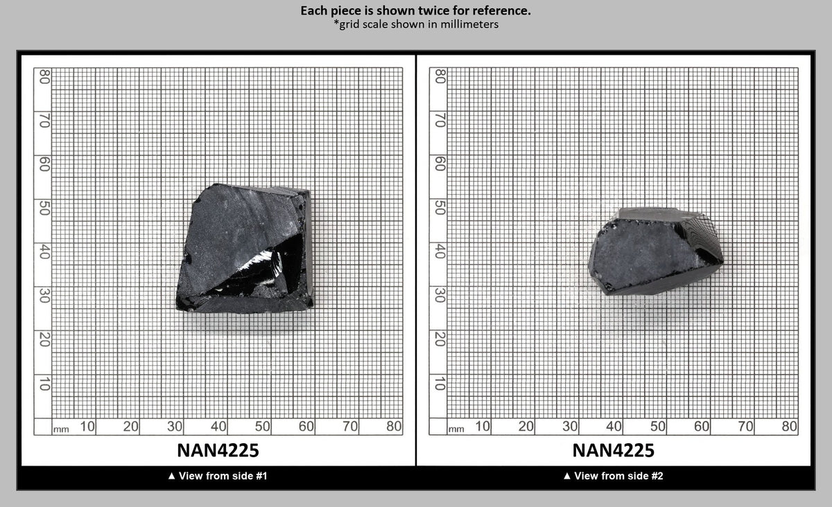 Nanosital Simulated Dark Ocean Grey Lab Created Faceting Rough for Gem Cutting - #A-756 - Various Sizes : NAN4225