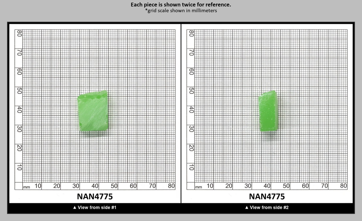 Nanosital Simulated Light Kryptonite Opal Lab Created Faceting Rough for Gem Cutting - #0011/1 - Various Sizes : NAN4775