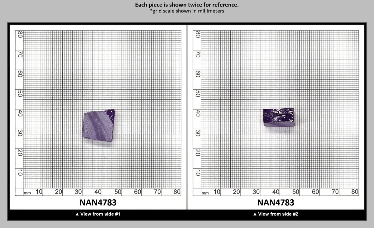 Nanosital Simulated Medium Amethyst Lab Created Faceting Rough for Gem Cutting - #A-2299 - Various Sizes : NAN4783