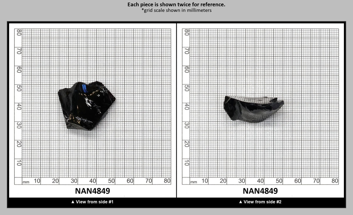 Nanosital Simulated Black Lab Created Faceting Rough for Gem Cutting - #0004 - Various Sizes : NAN4849