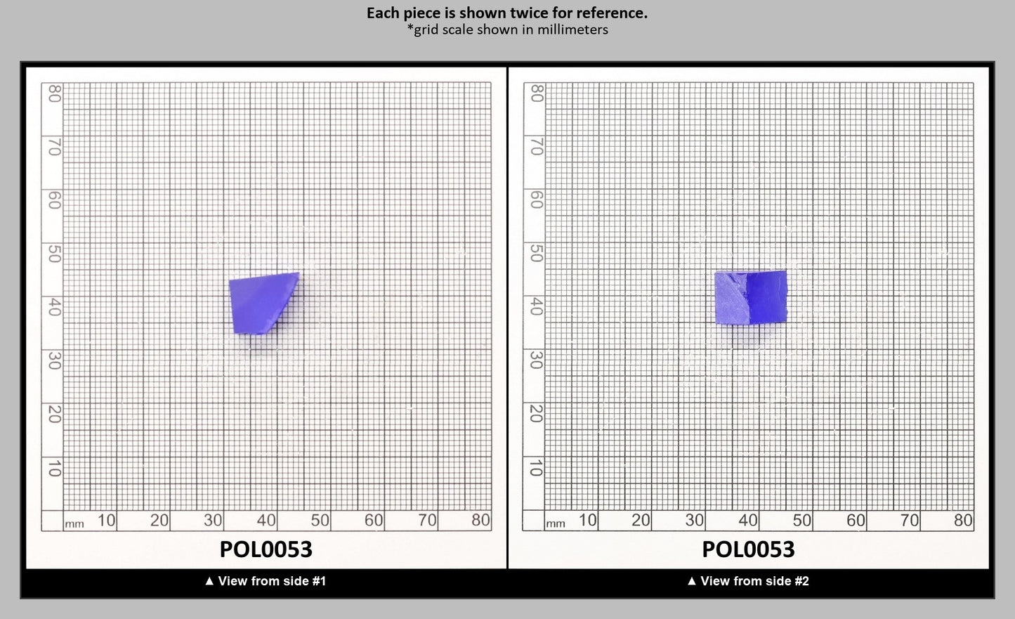 Cobalt Blue Polycrystalline Spinel - Grade A - Faceting Rough : POL0053