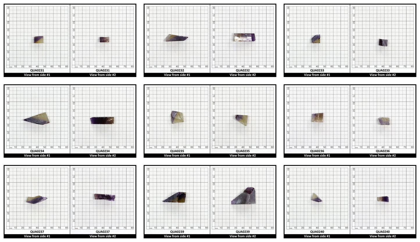 Ametrine Hydrothermal Synthetic Quartz - Lab Created Faceting Rough