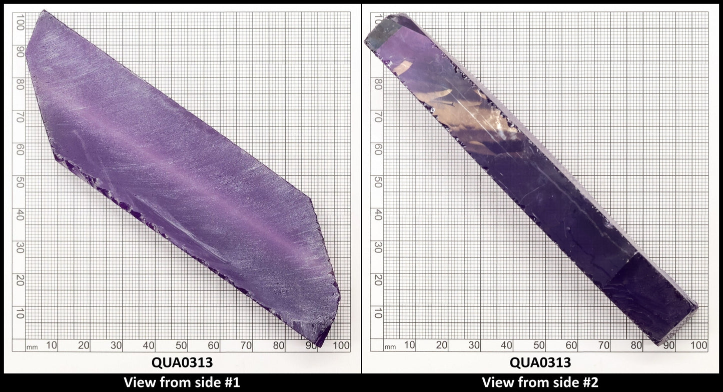 Amethyst Hydrothermal Synthetic Quartz - Lab Created Faceting Rough