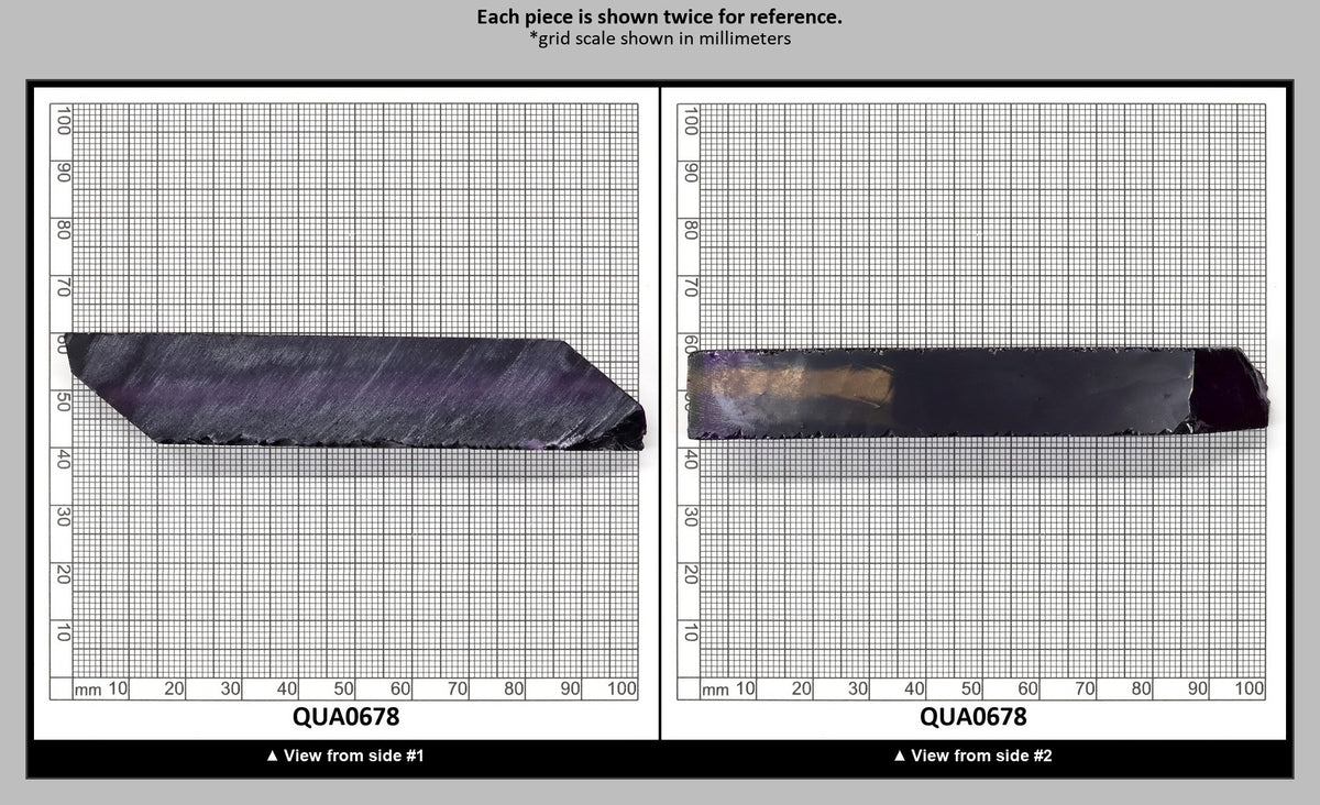 Medium Amethyst Hydrothermal Synthetic Quartz - Lab Created Faceting Rough : QUA0678
