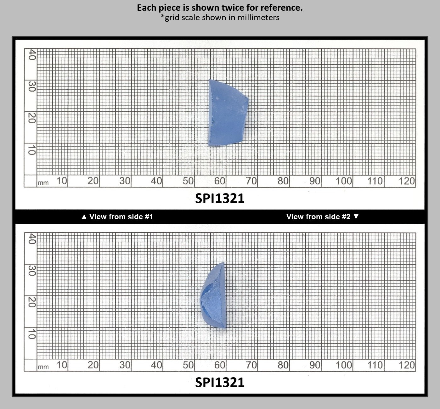 Aquamarine Light Blue #104 Lab Created Spinel Faceting Rough for Gem Cutting - Various Sizes : SPI1321