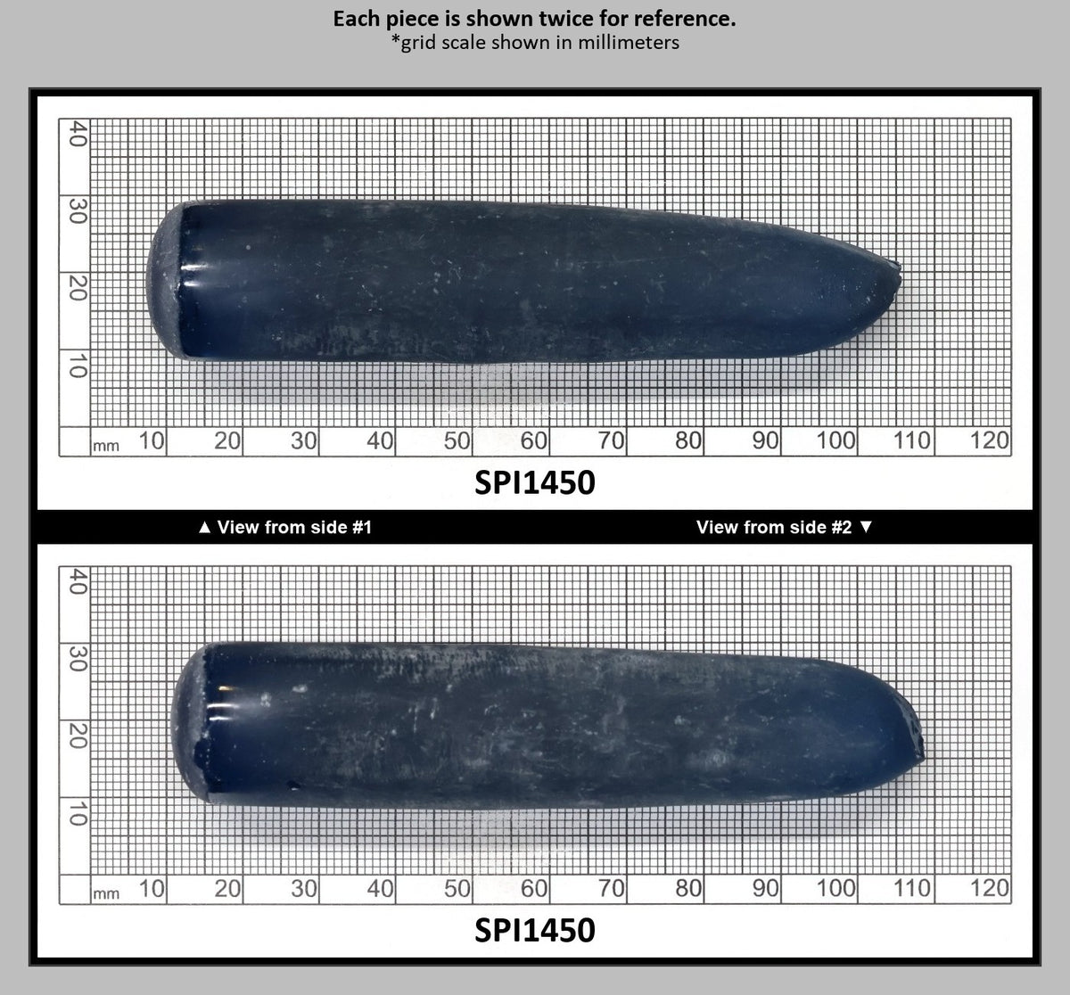 Aquamarine Dark Blue #108-BIS-Djeva Lab Created Spinel Faceting Rough for Gem Cutting - Various Sizes : SPI1450
