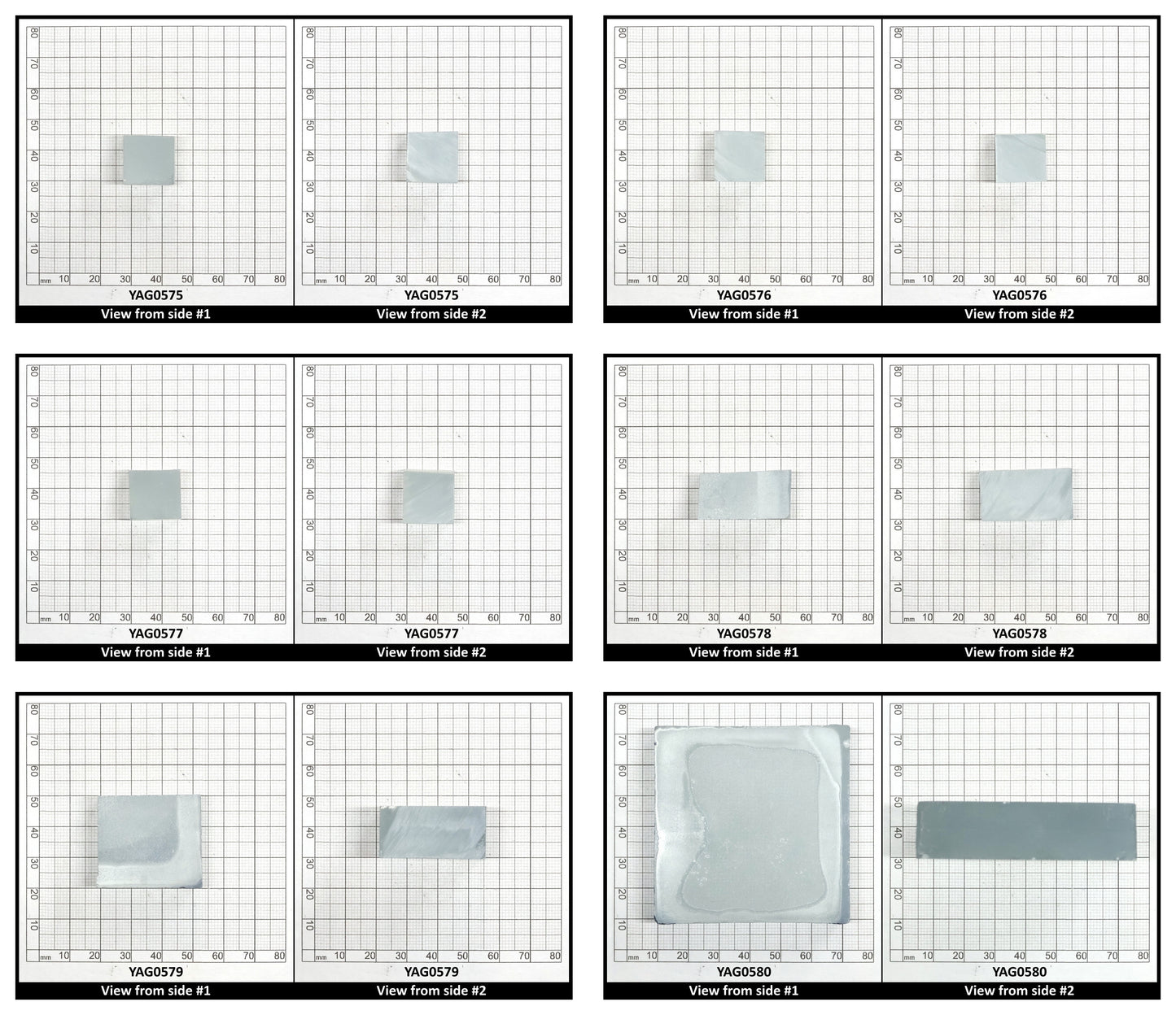 Ice Blue Polycrystalline (Ceramic) YAG - Faceting Rough