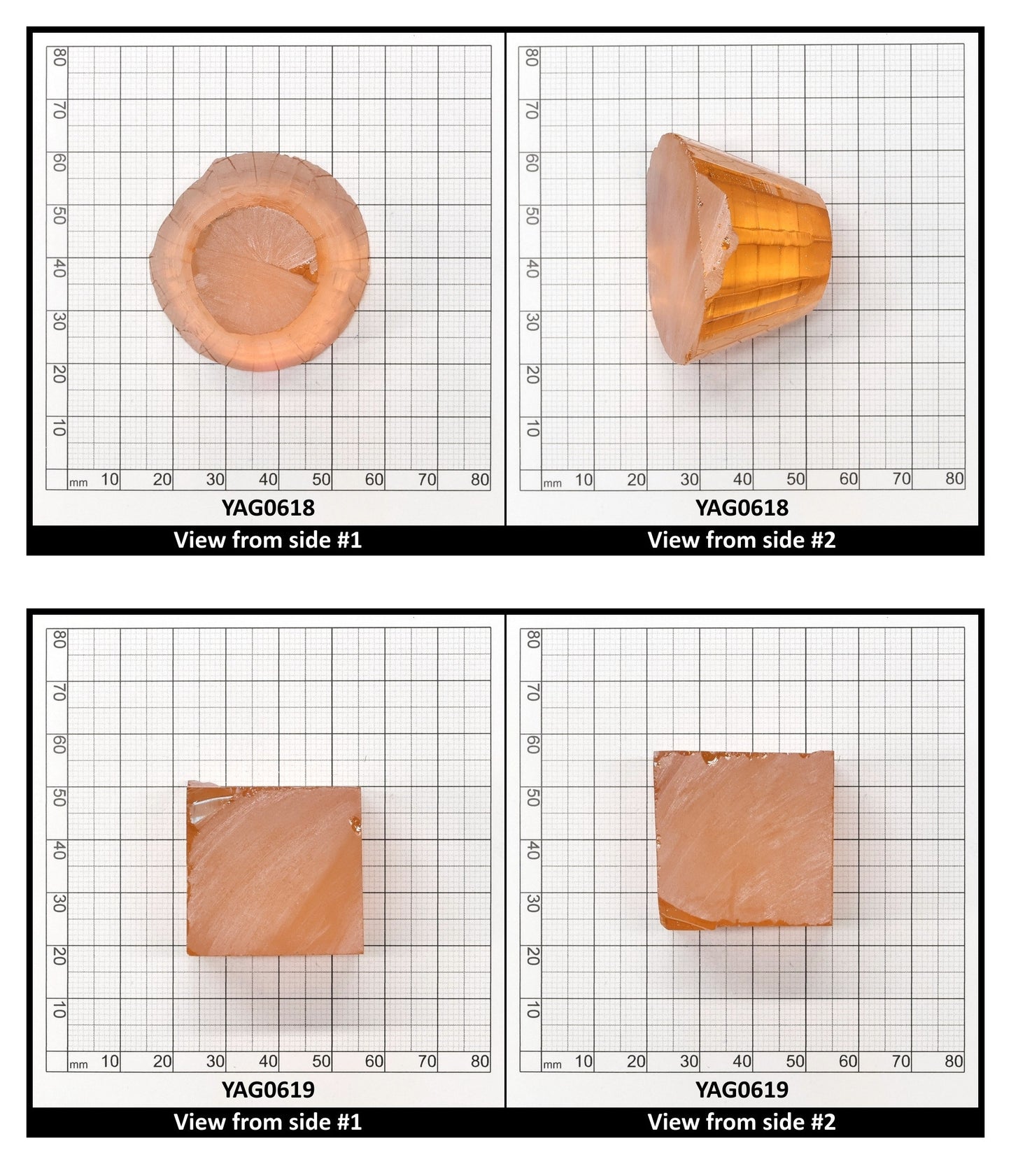 Pink YAG Faceting Rough for Gem Cutting - Various Sizes