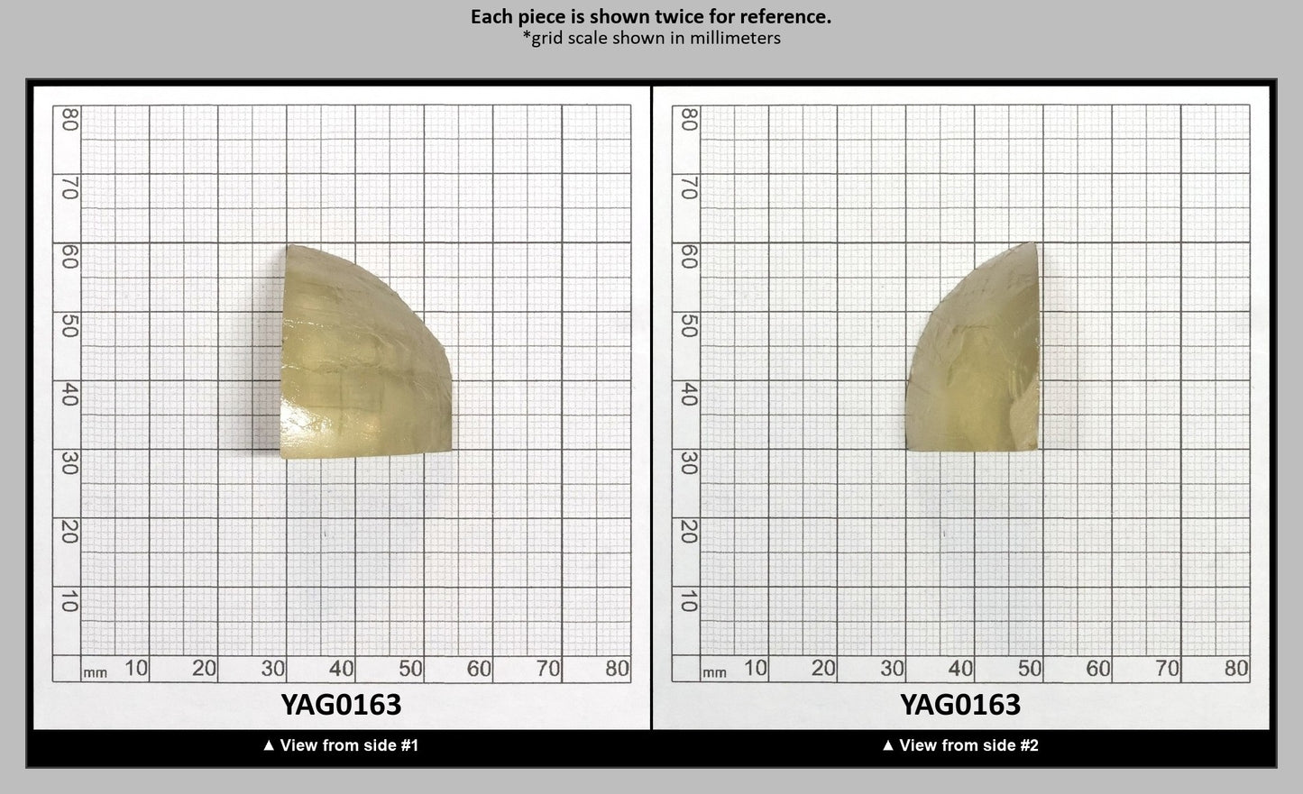 Mystery YAG Faceting Rough for Gem Cutting - Various Sizes : YAG0163