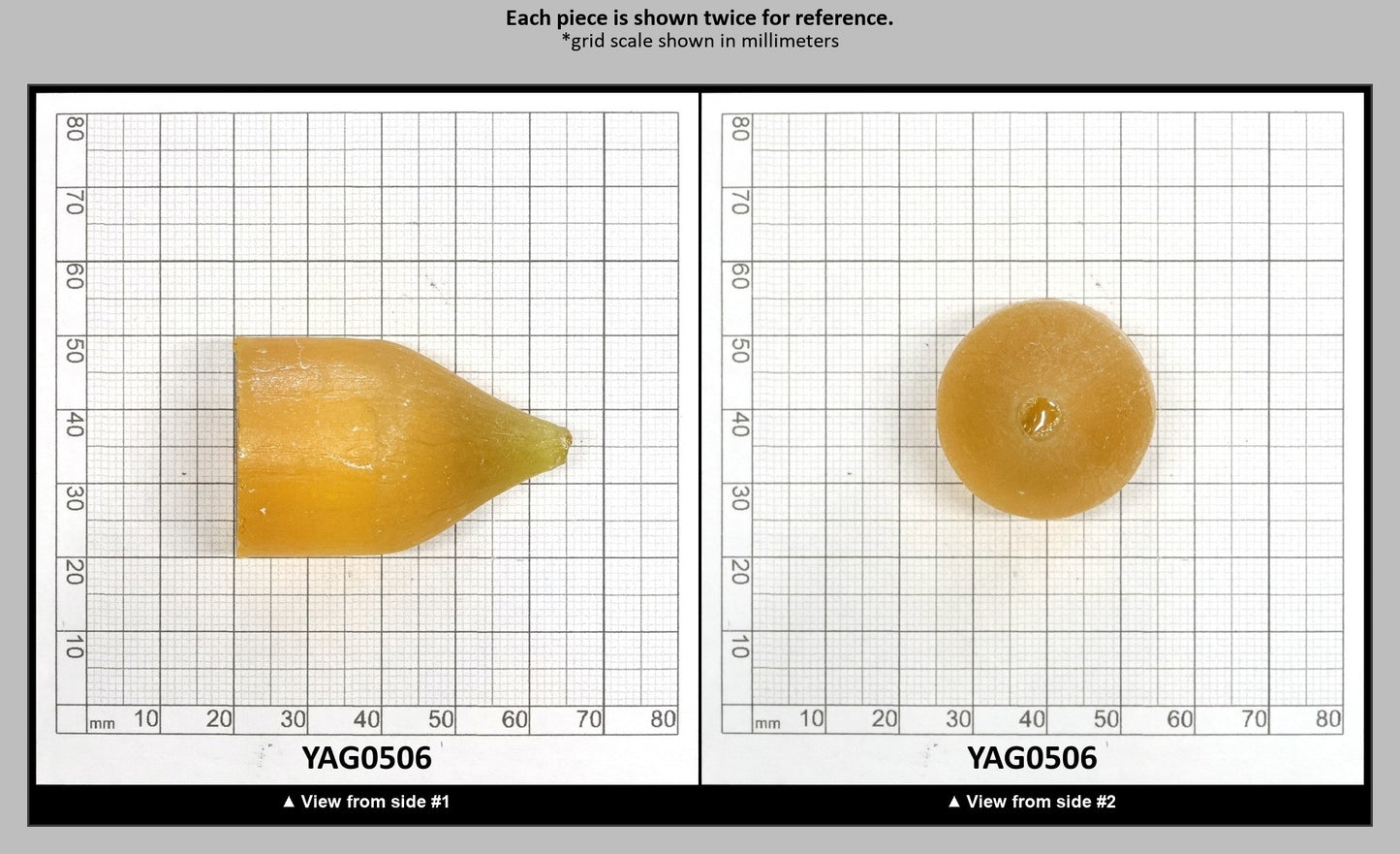 Yellow YAG Faceting Rough for Gem Cutting - Various Sizes : YAG0506