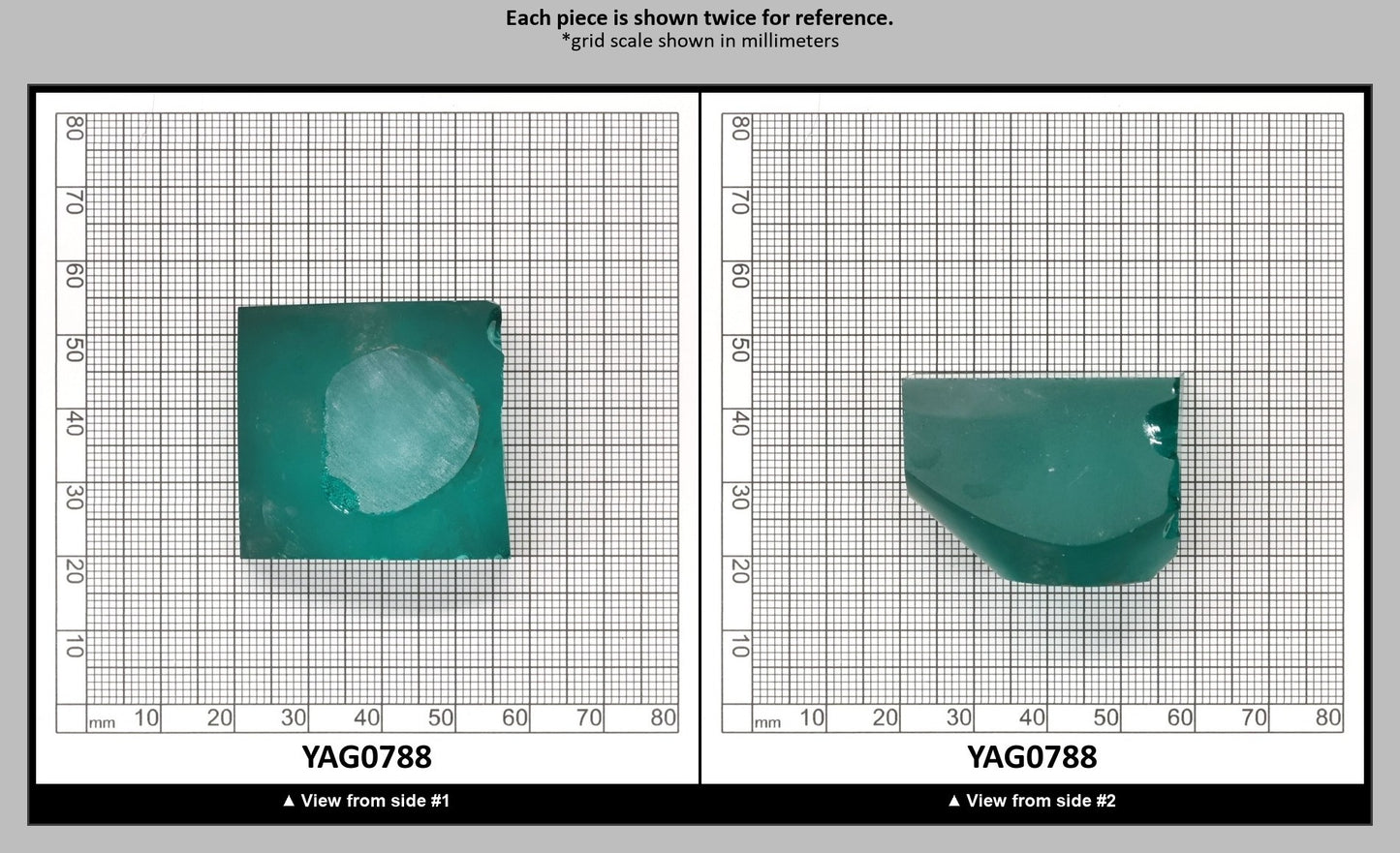 Paraiba Colored Garnet Yb:YAG Faceting Rough for Gem Cutting - Various Sizes : YAG0788