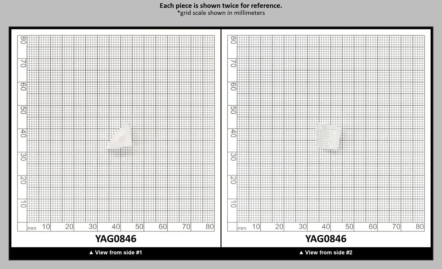 White YAG Faceting Rough for Gem Cutting - Various Sizes : YAG0846