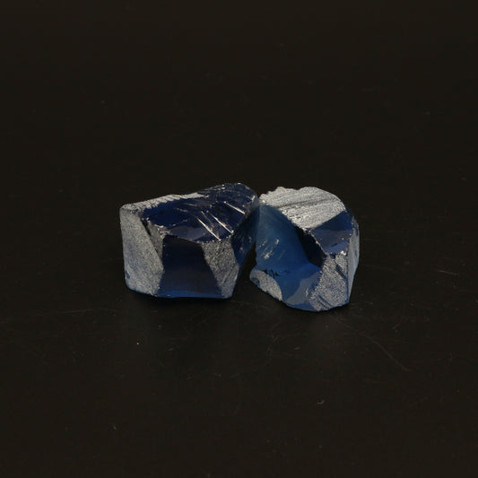 UV Reactive Nanosital #A-8002 Lab Created Faceting Rough for Gem Cutting - Various Sizes : #BEGIN