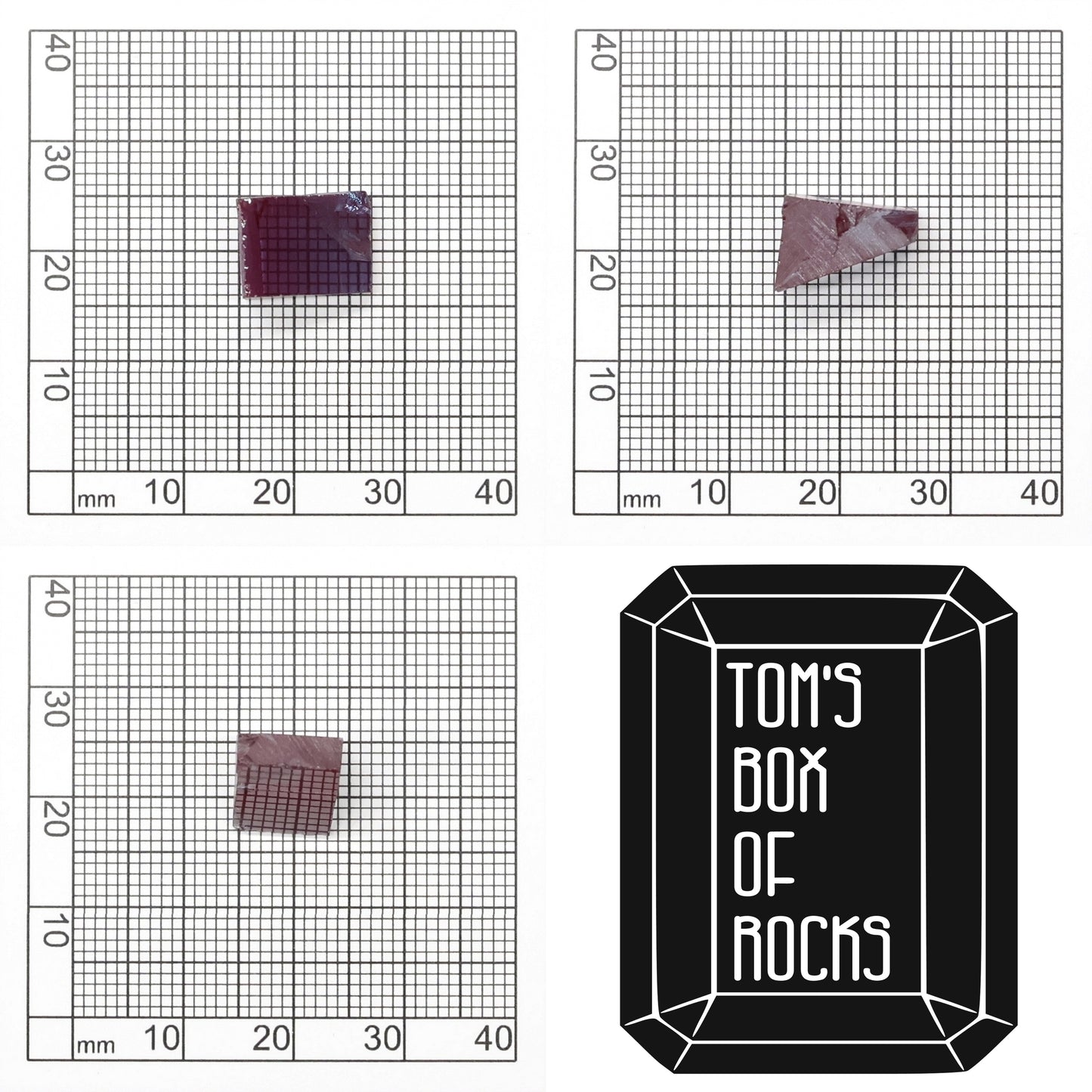 Synthetic Alexandrite Gemstone Rough - Red
