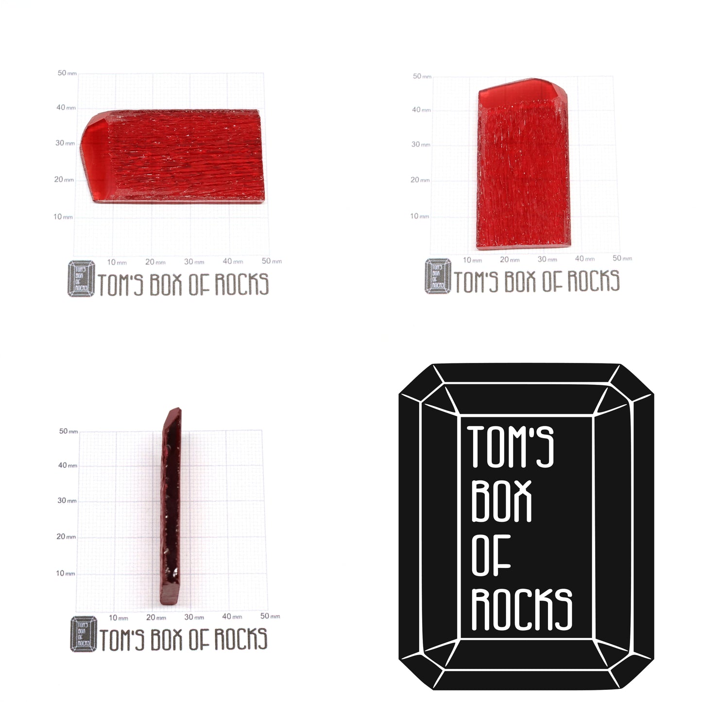 Hydrothermal Red Beryl - Grade A - Faceting Rough