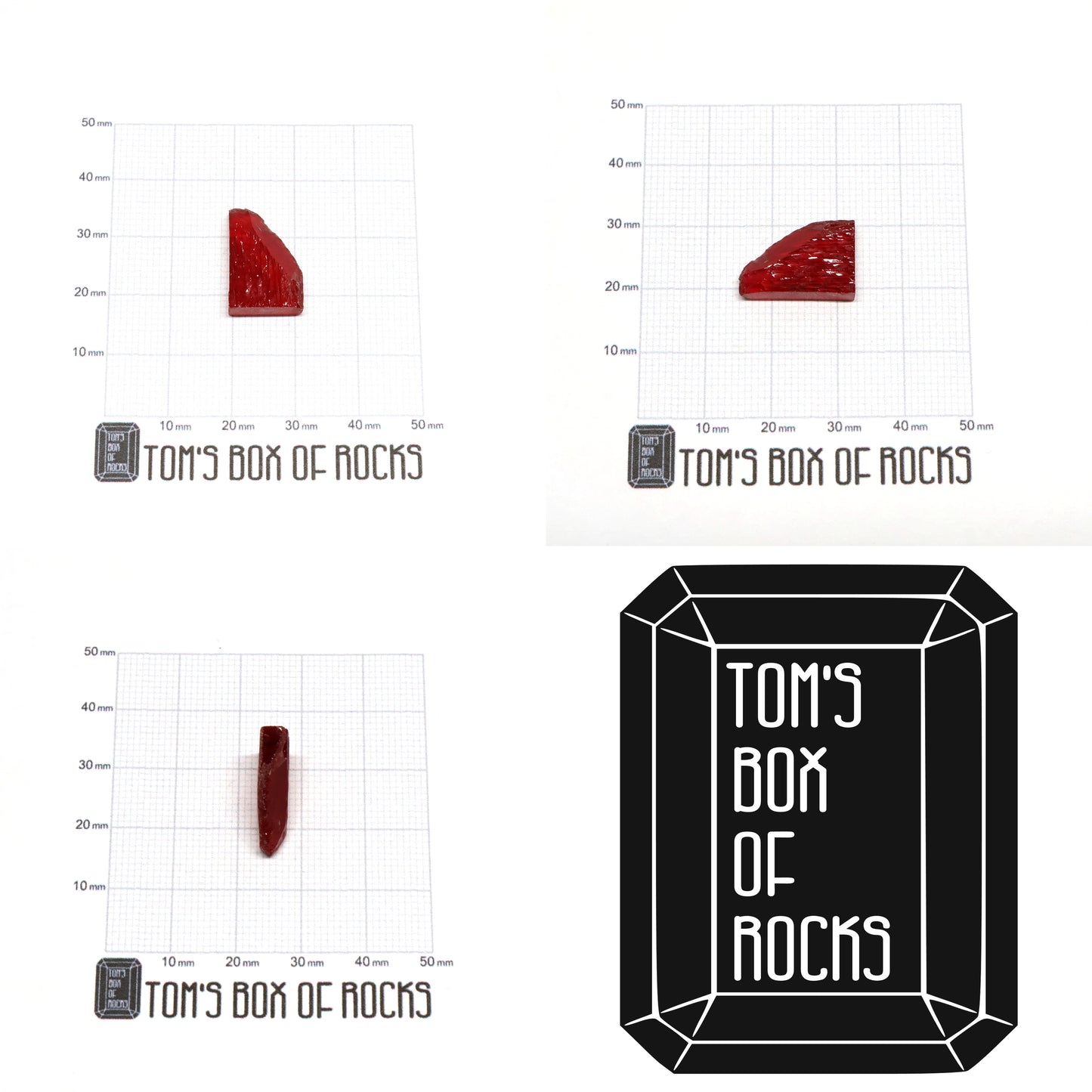 Hydrothermal Red Beryl - Grade A - Faceting Rough