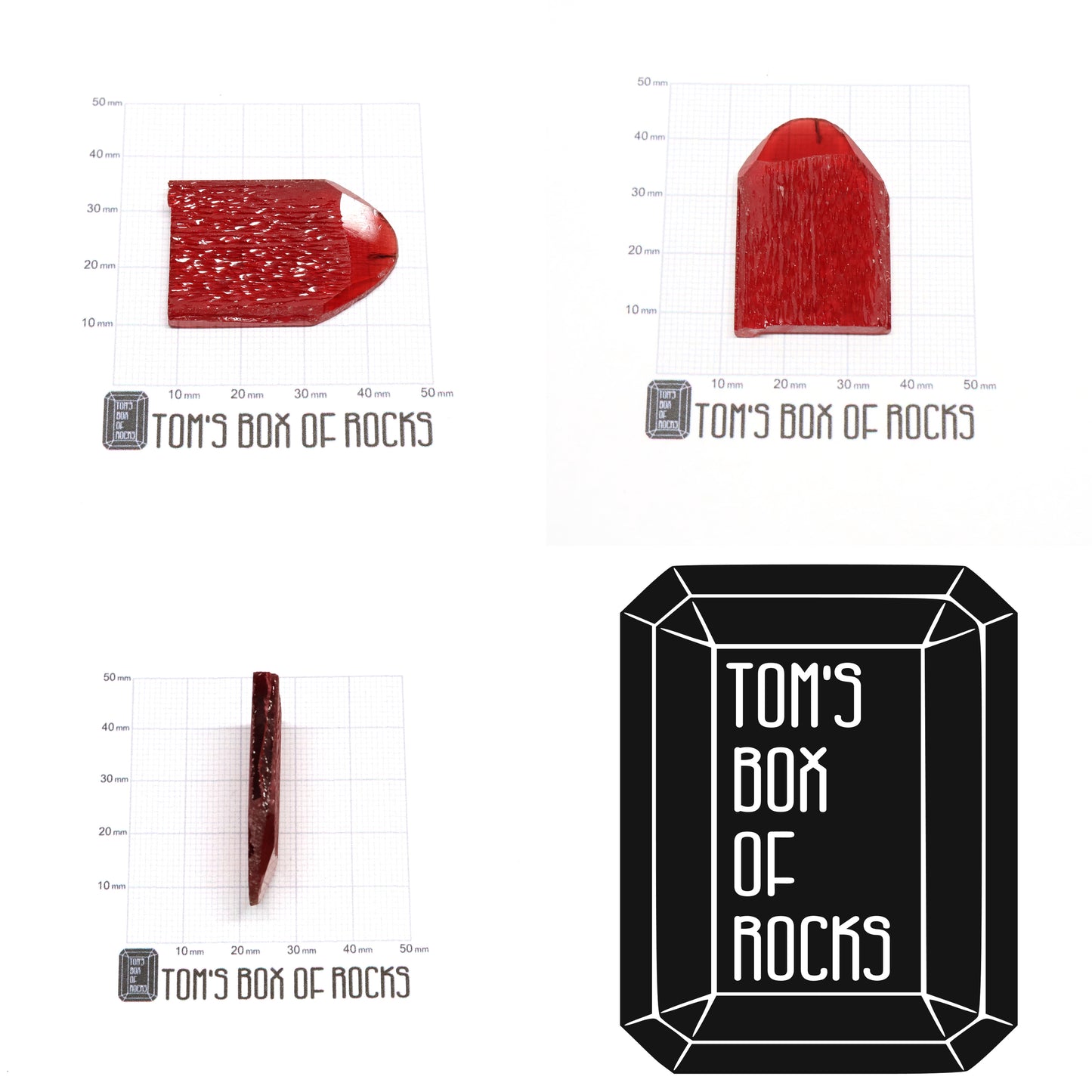 Hydrothermal Red Beryl - Grade A - Faceting Rough