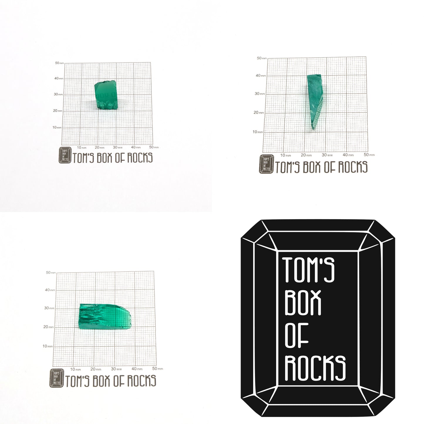 Hydrothermal Colombian Emerald - Grade A - Faceting Rough
