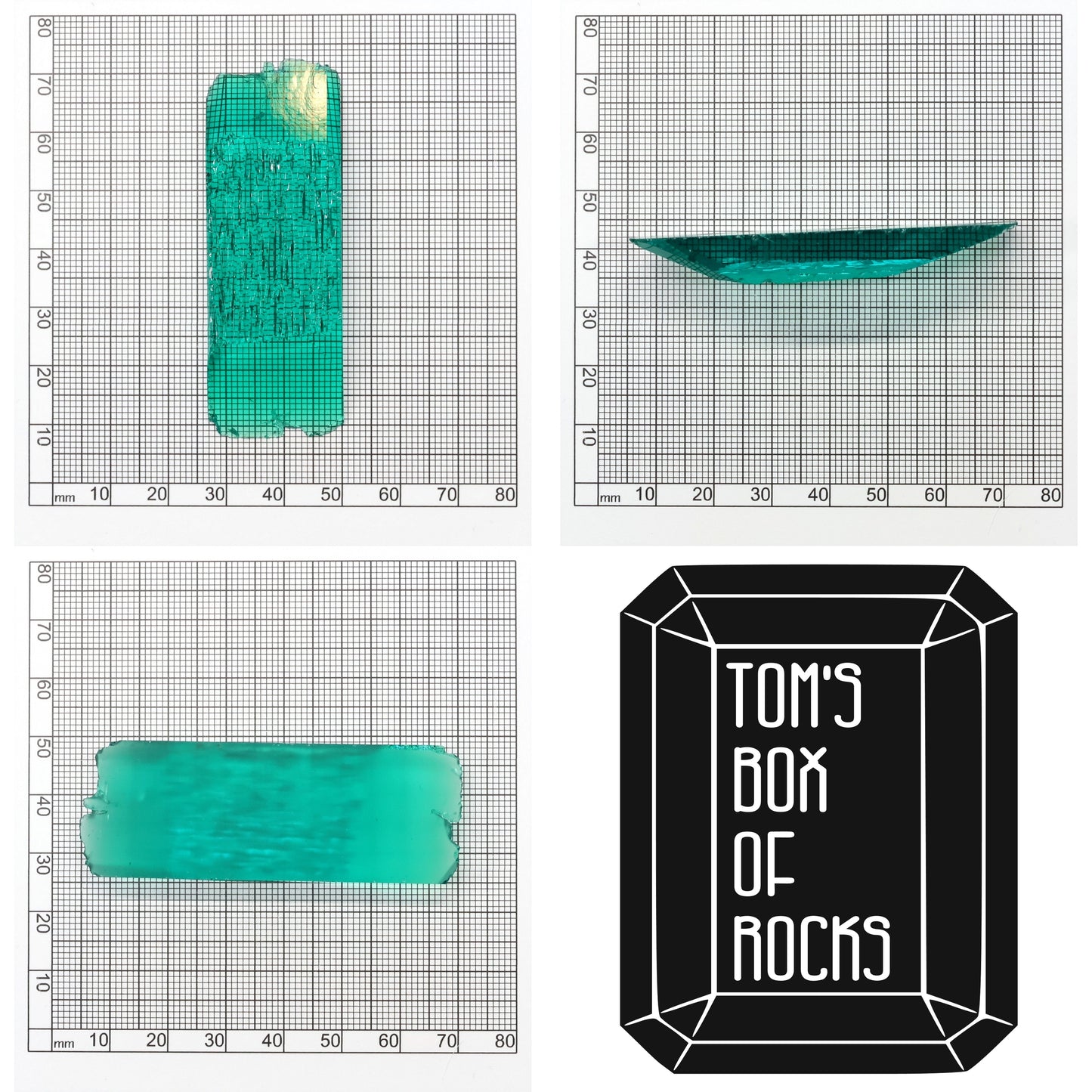 Hydrothermal Colombian Emerald - Grade A - Faceting Rough