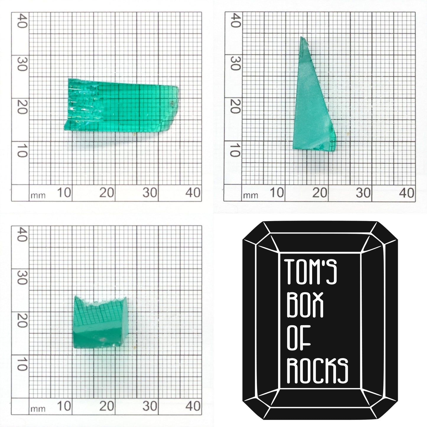 Hydrothermal Colombian Emerald - Grade A - Faceting Rough