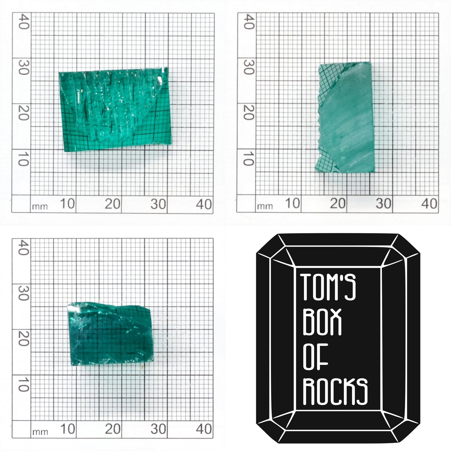 Hydrothermal Colombian Emerald - Grade A - Faceting Rough