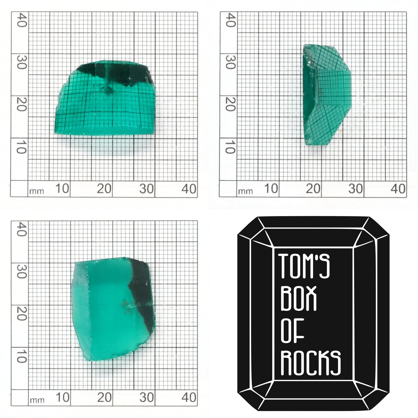 Hydrothermal Colombian Emerald - Grade A - Faceting Rough