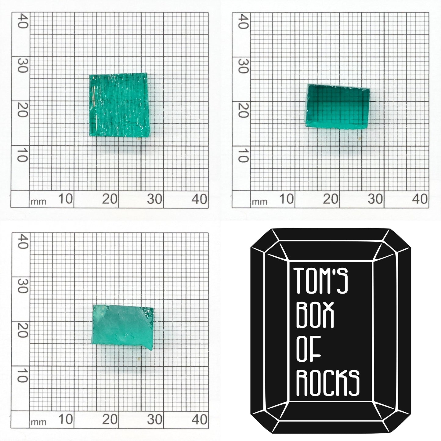 Hydrothermal Colombian Emerald - Grade A - Faceting Rough