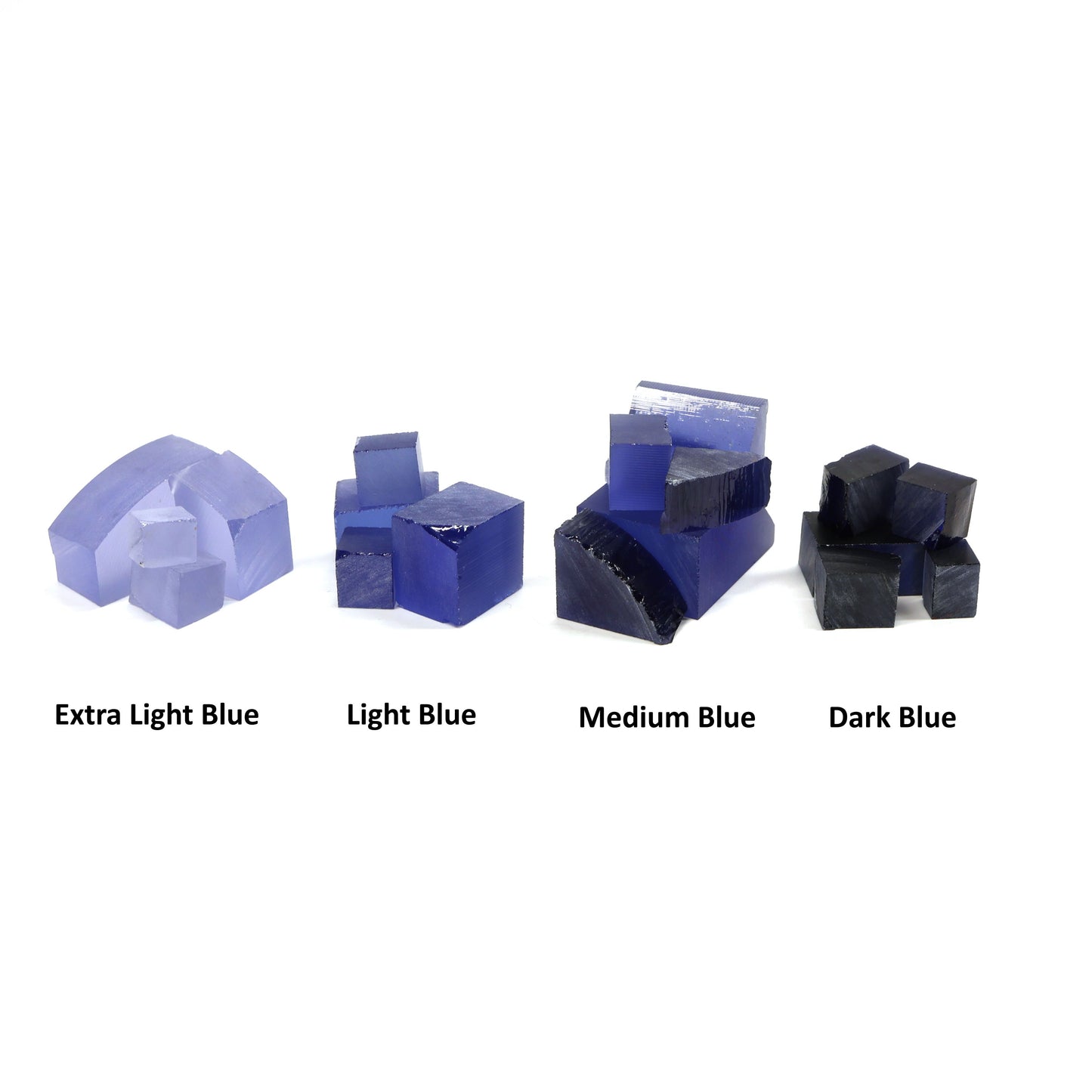 Light Blue Czochralski Pulled Sapphire - Grade A - Faceting Rough