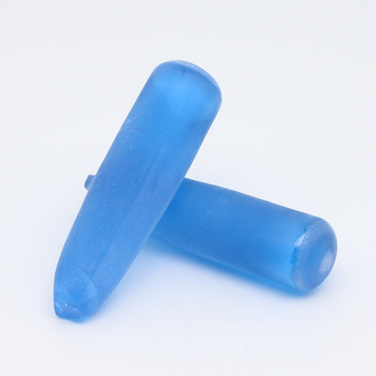 Ceylon Blue #110-Djeva Lab Created Spinel Faceting Rough for Gem Cutting - Various Sizes #BEGIN