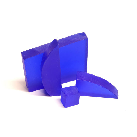 Cobalt Blue Polycrystalline Spinel - Grade A - Faceting Rough : #BEGIN