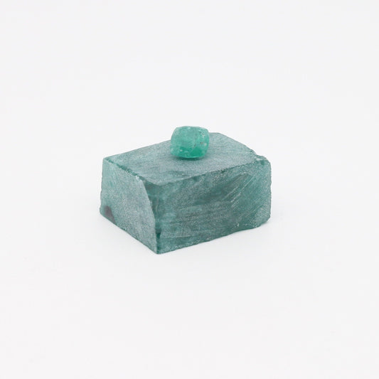 Nanosital Simulated Emerald (Included) Lab Created Faceting Rough for Gem Cutting - #Z-22- Various Sizes #BEGIN
