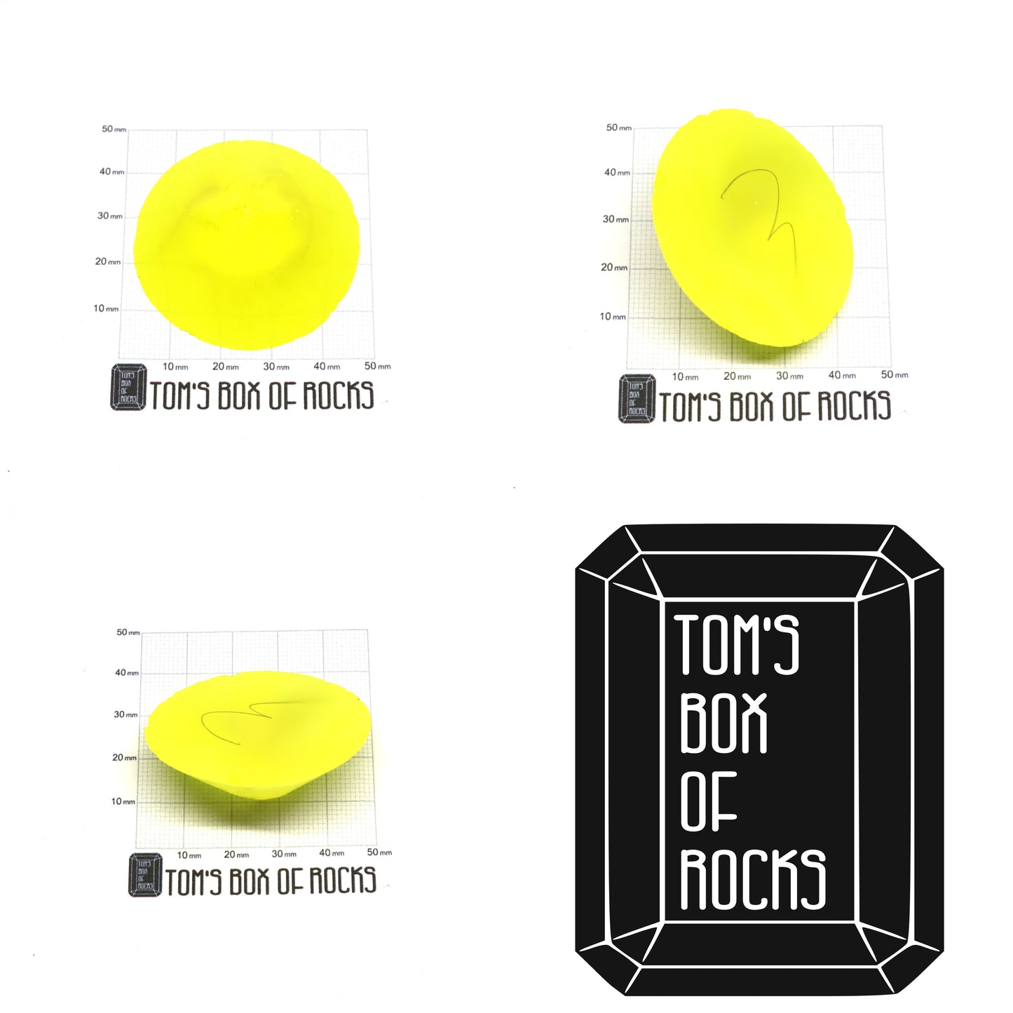 GAGG Lumogarnet Rough β Neon Yellow Fluorescent Crystal with Afterglow