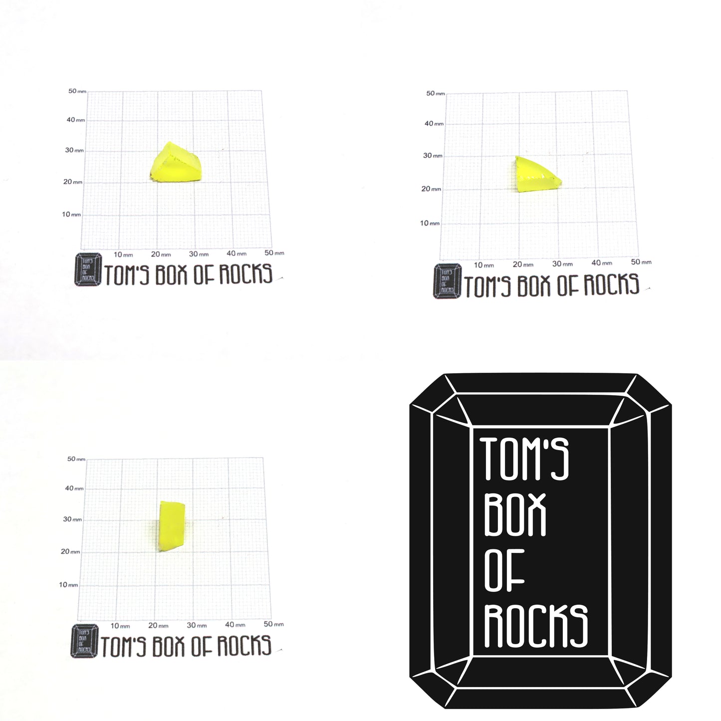 GAGG Lumogarnet Rough β Neon Yellow Fluorescent Crystal with Afterglow