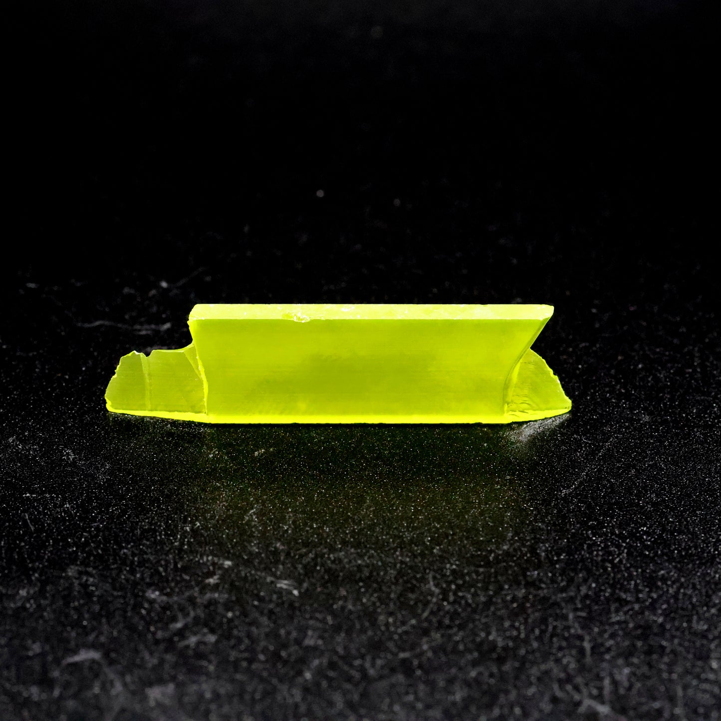 Day-Glow Yellow Gadolinium Aluminum Gallium Garnet (GAGG) Faceting Rough