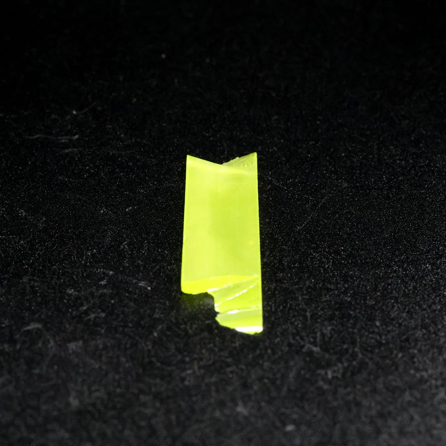 Day-Glow Yellow Gadolinium Aluminum Gallium Garnet (GAGG) Faceting Rough