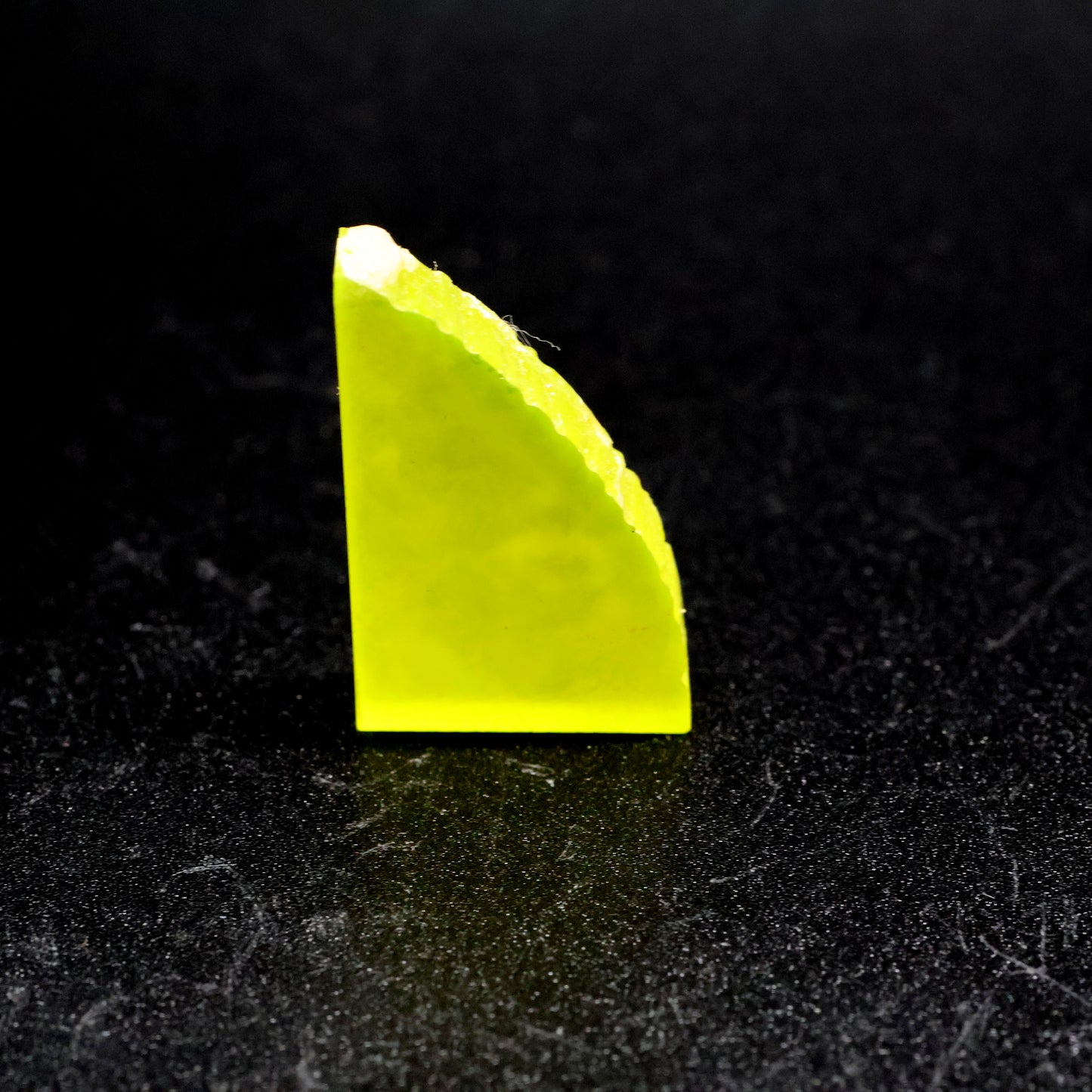 Day-Glow Yellow Gadolinium Aluminum Gallium Garnet (GAGG) Faceting Rough