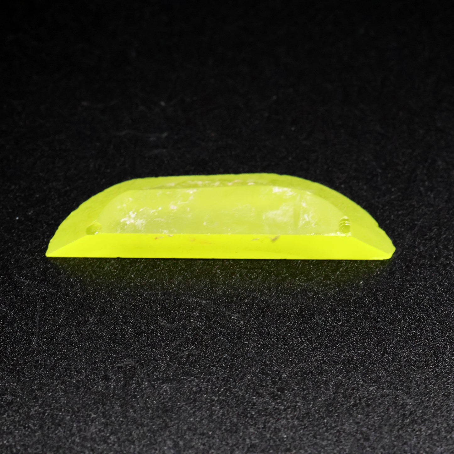 Day-Glow Yellow Gadolinium Aluminum Gallium Garnet (GAGG) Faceting Rough