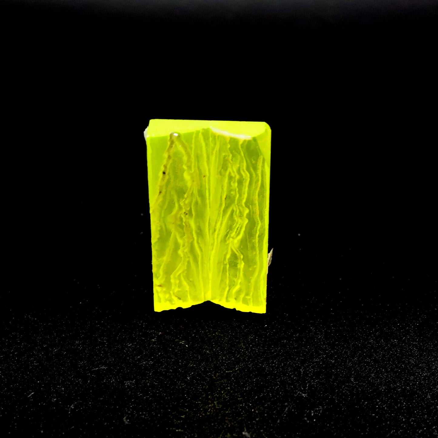 Day-Glow Yellow Gadolinium Aluminum Gallium Garnet (GAGG) Faceting Rough