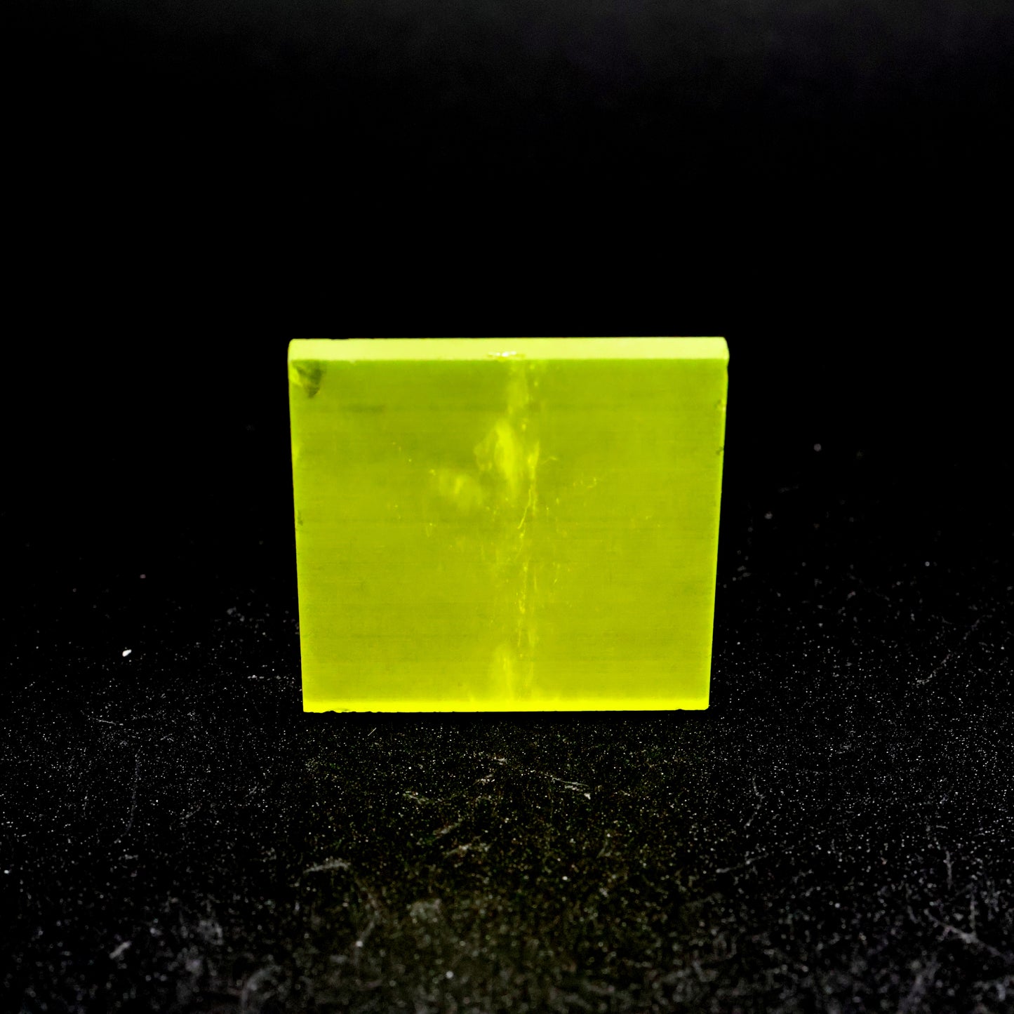 Day-Glow Yellow Gadolinium Aluminum Gallium Garnet (GAGG) Faceting Rough
