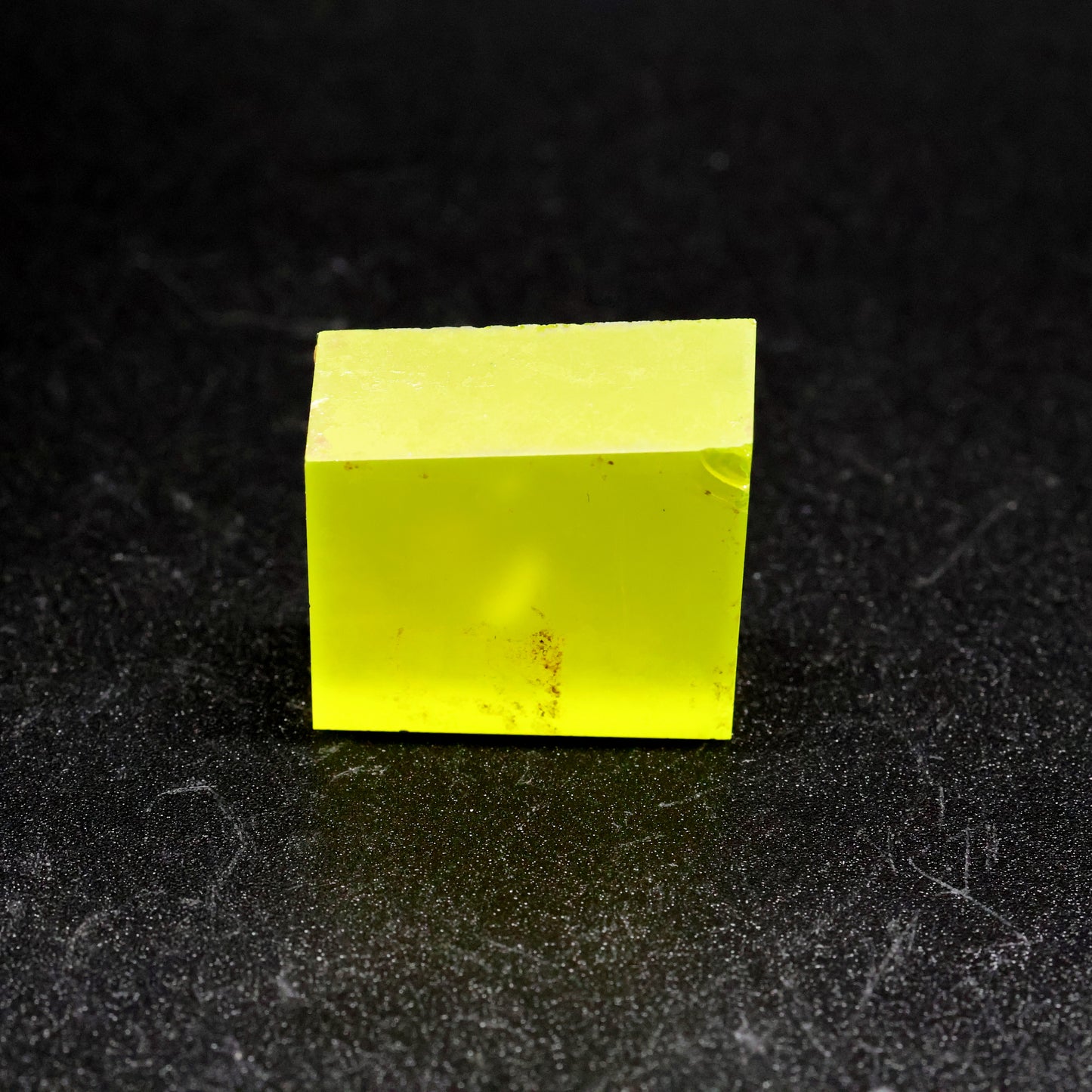 Day-Glow Yellow Gadolinium Aluminum Gallium Garnet (GAGG) Faceting Rough