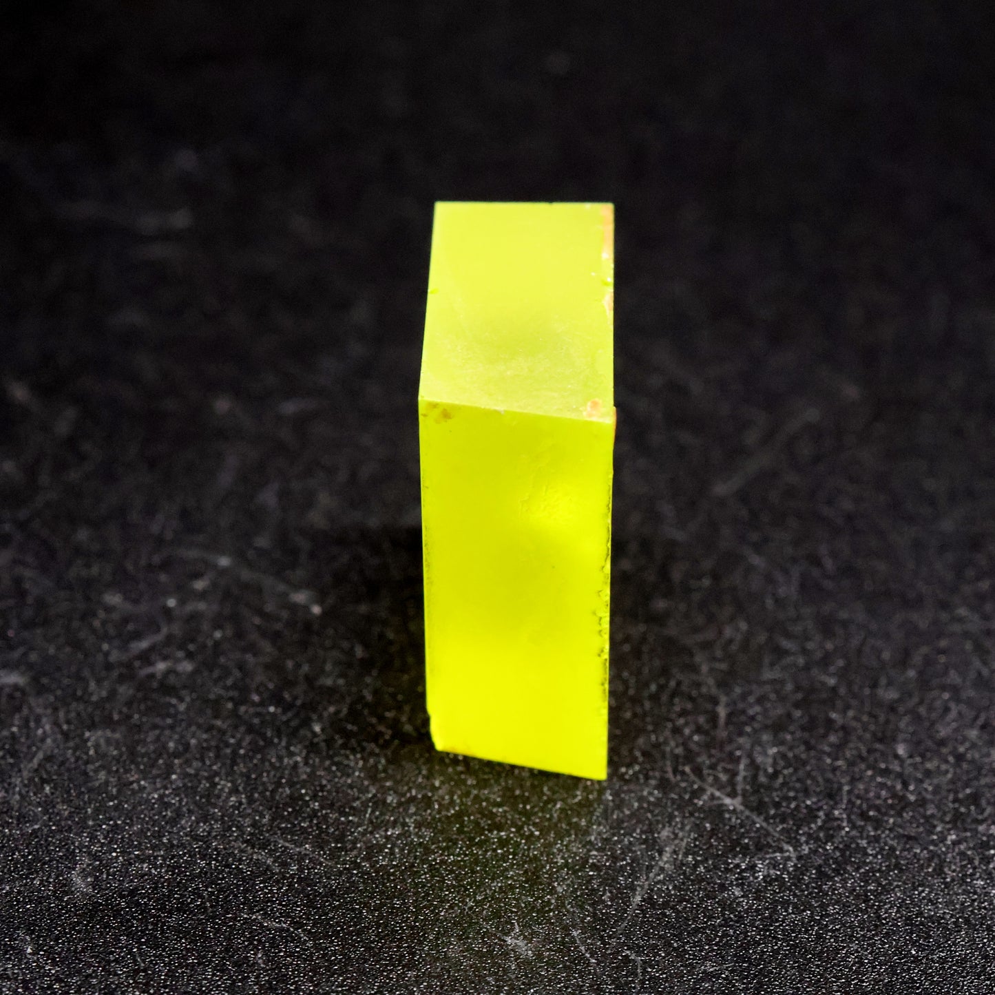 Day-Glow Yellow Gadolinium Aluminum Gallium Garnet (GAGG) Faceting Rough