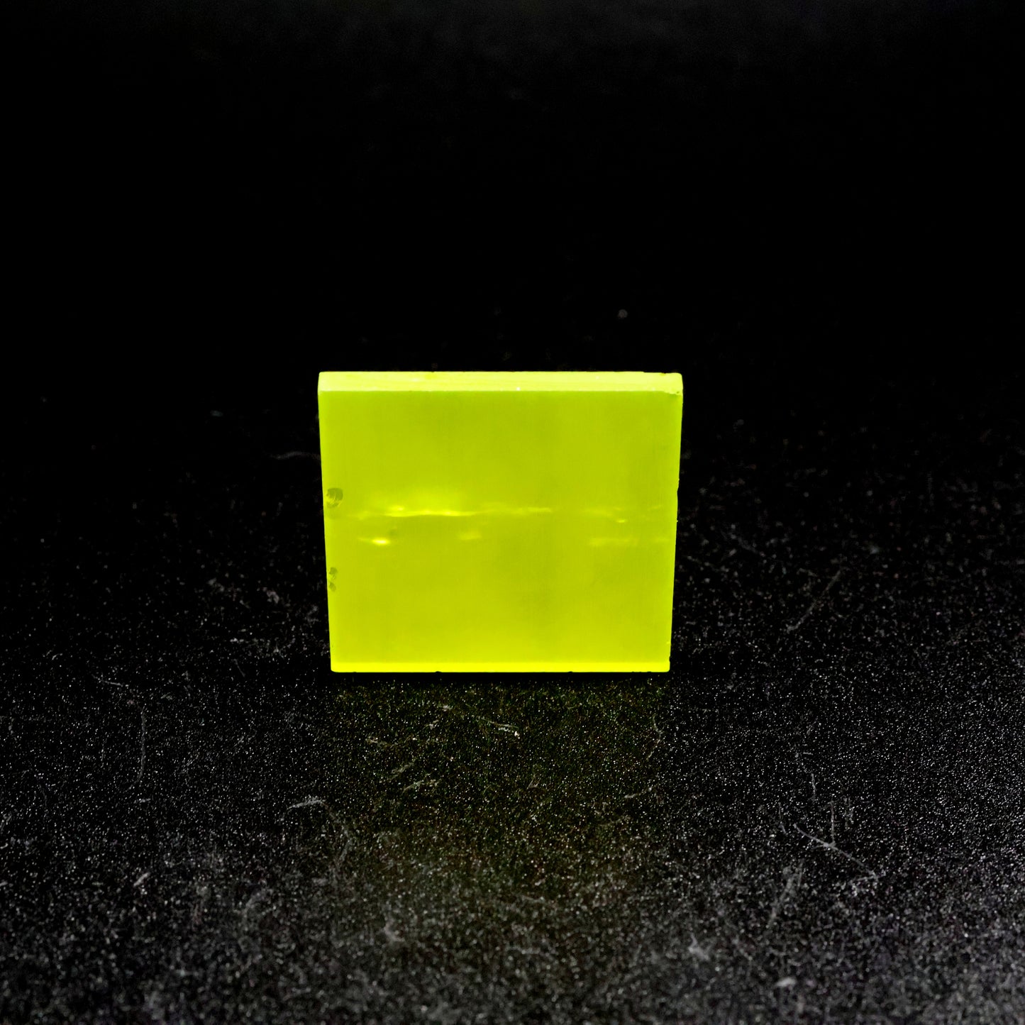 Day-Glow Yellow Gadolinium Aluminum Gallium Garnet (GAGG) Faceting Rough