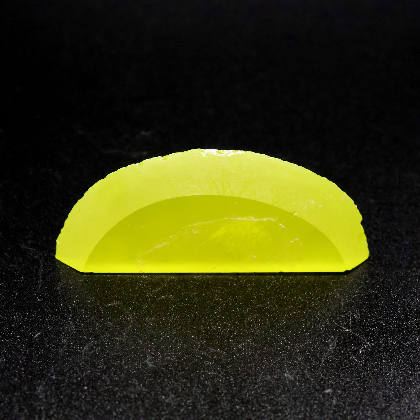 Day-Glow Yellow Gadolinium Aluminum Gallium Garnet (GAGG) Faceting Rough